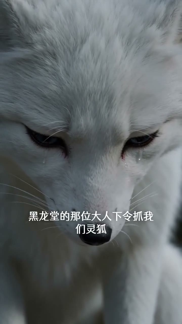 Short-drama frame mentioning a faction and a spirit-fox clan